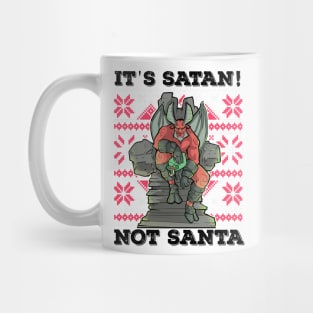 Ugly Christmas Satan Satanic Santa Devil Gothic Occult Goth Mug